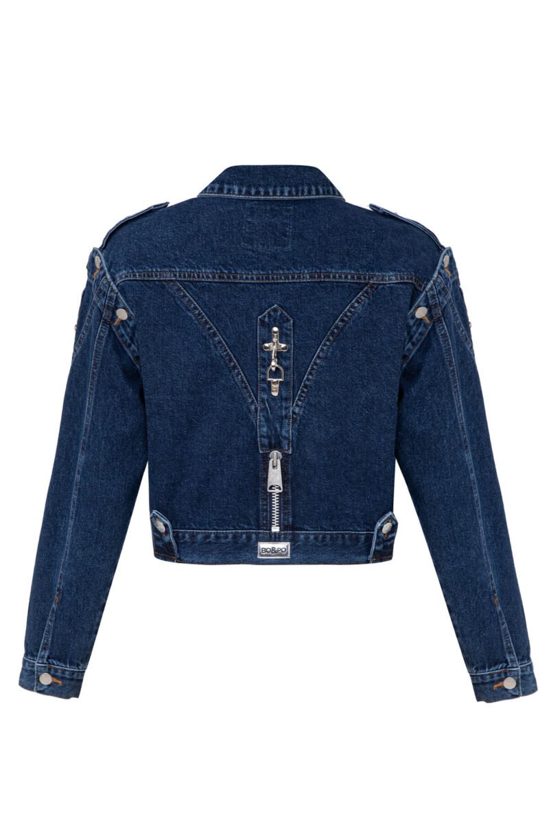 Gaia Jacket Blue - Görsel 3