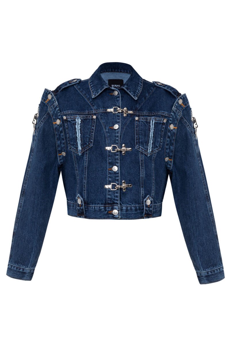 Gaia Jacket Blue - Görsel 2
