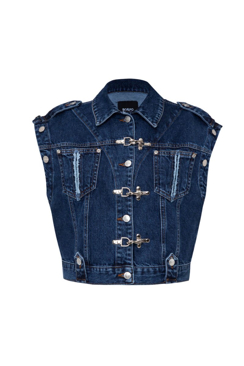Gaia Jacket Blue - Görsel 4