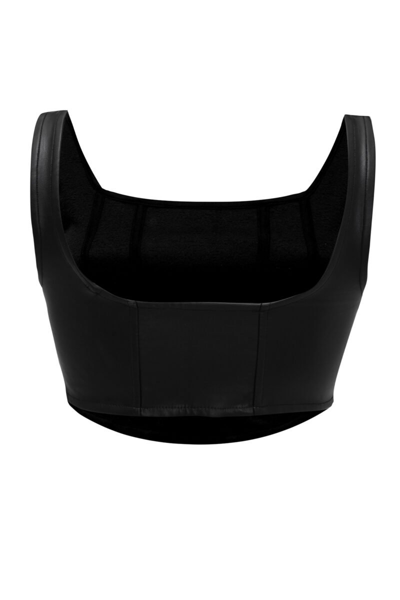 Jou Leather Top - Görsel 3