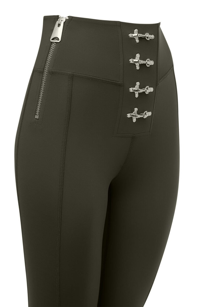 Gaia Flare Leggings Khaki - Görsel 3