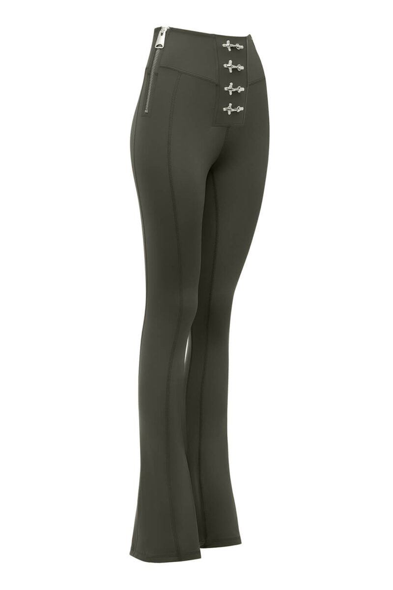 Gaia Flare Leggings Khaki - Görsel 2