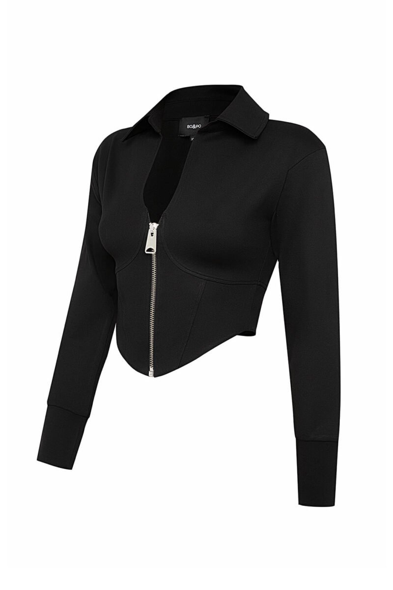 Pera Corset Top - Black - Görsel 2