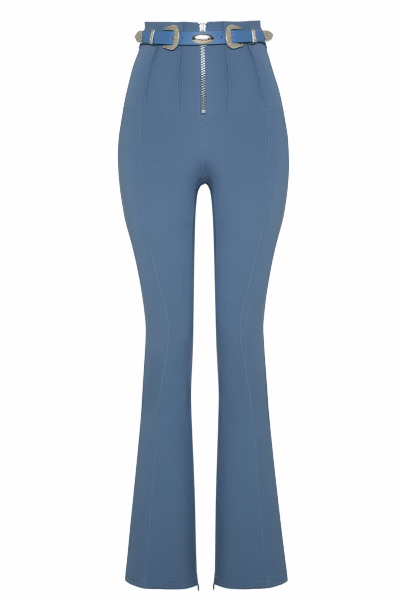 Nill Flare Leggins - Blue Silver