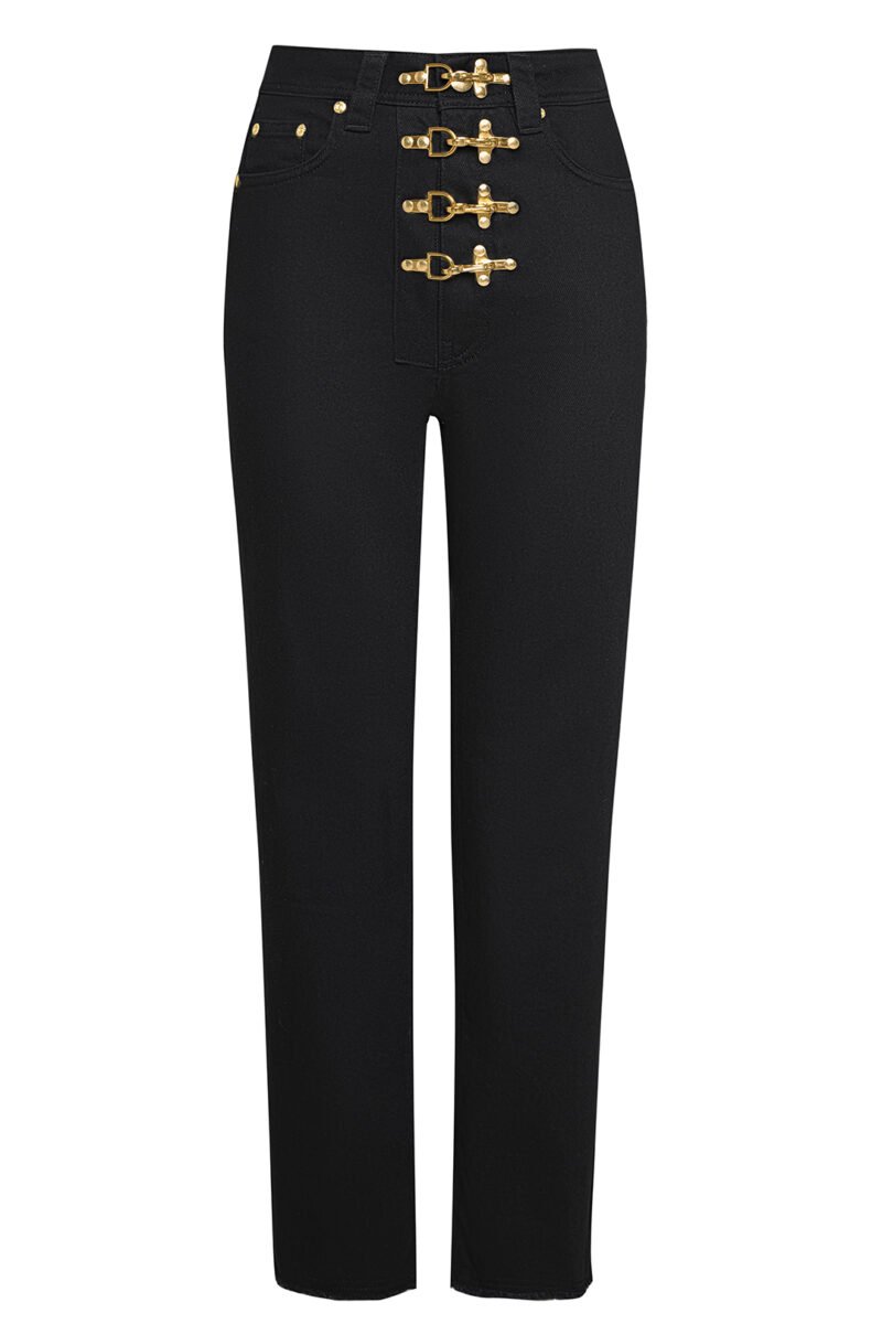 Gaia Jeans Black - Gold