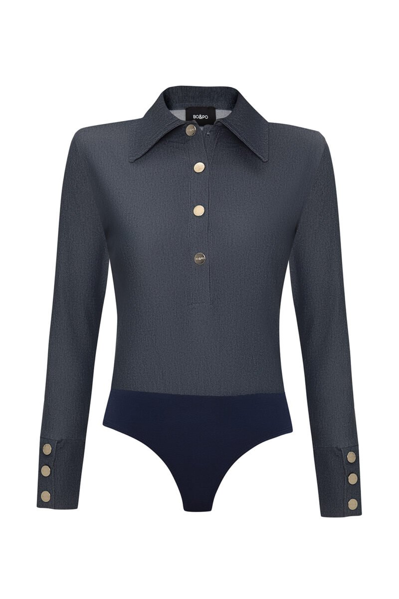 Tara Denim Top - Blue