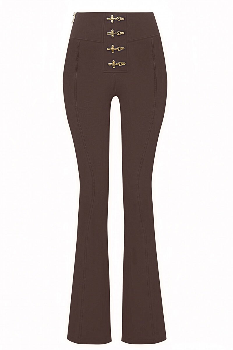 Gaia Flare Legging Dark Brown