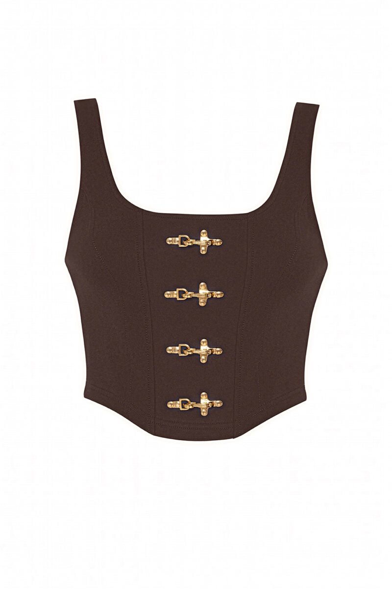 Gaia Top Dark Brown