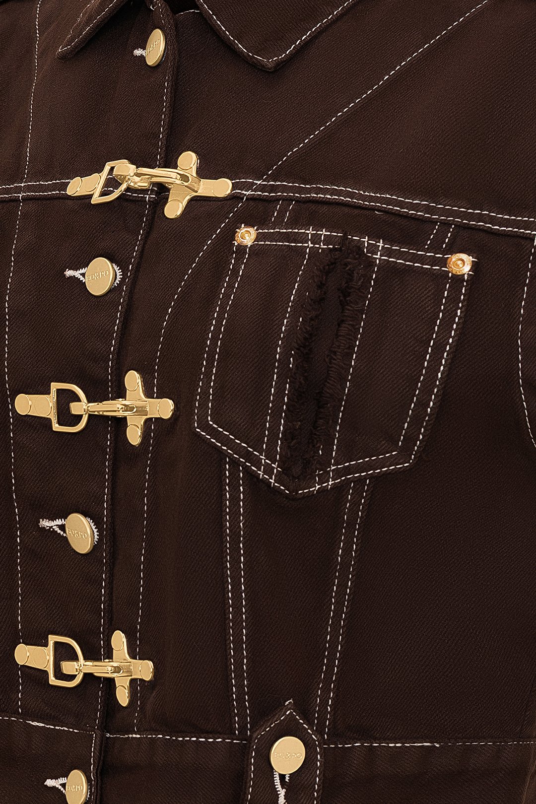 Gaia Vest Brown Gold - Görsel 3