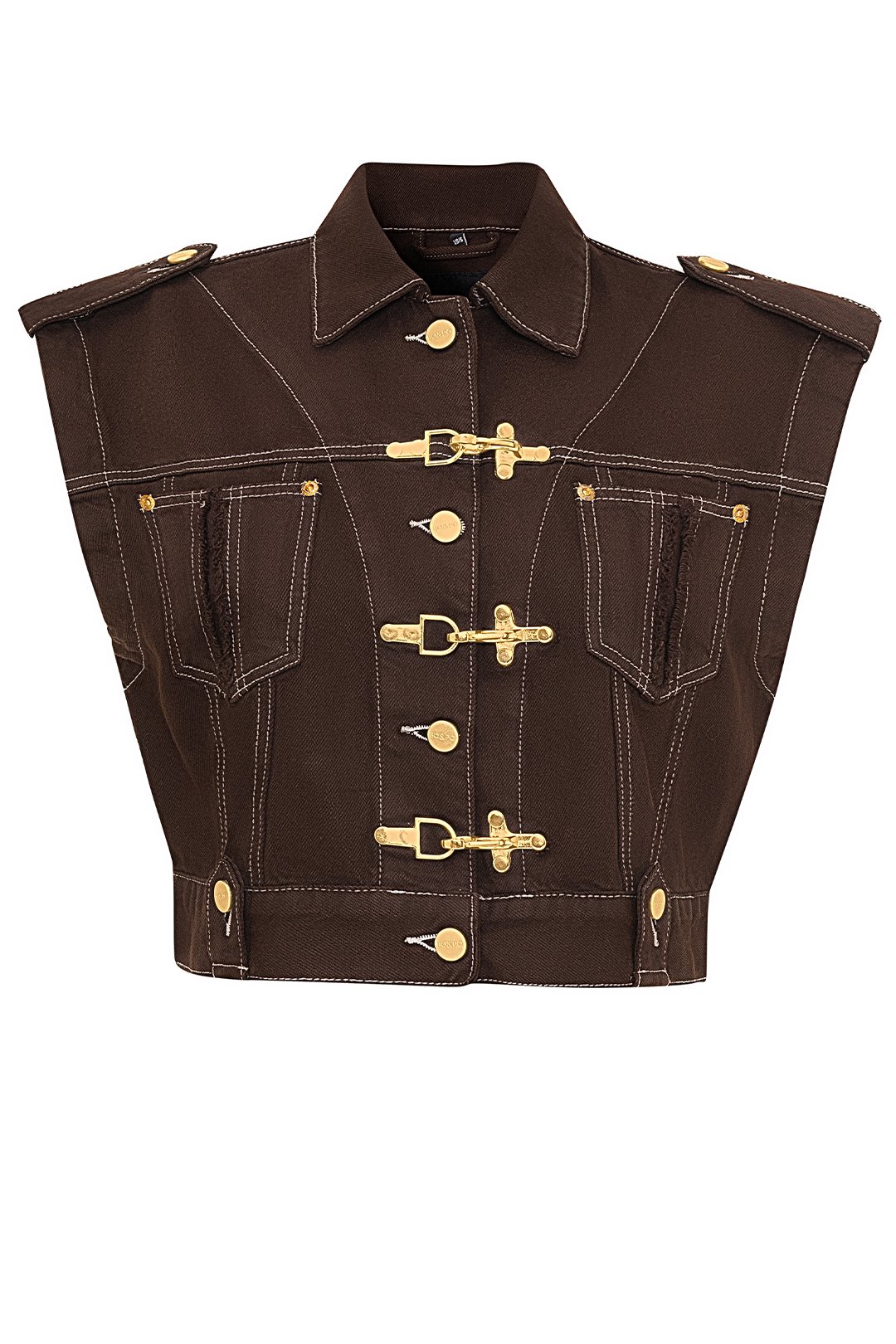 Gaia Vest Brown Gold