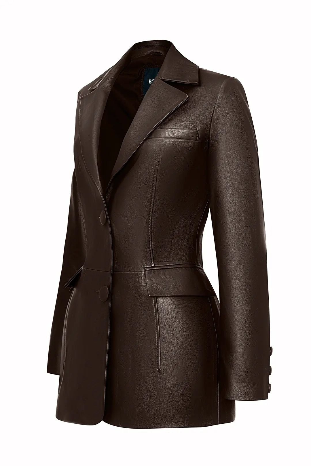 Monica Leather Jacket - Brown - Görsel 3