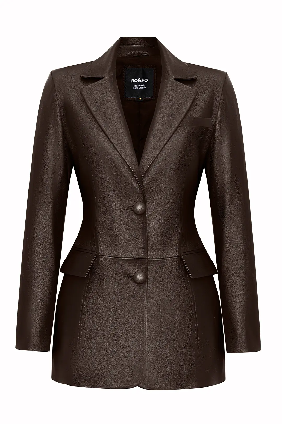 Monica Leather Jacket - Brown