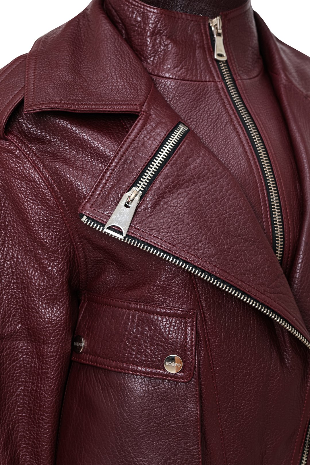 Agata Leather Jacket - Görsel 4
